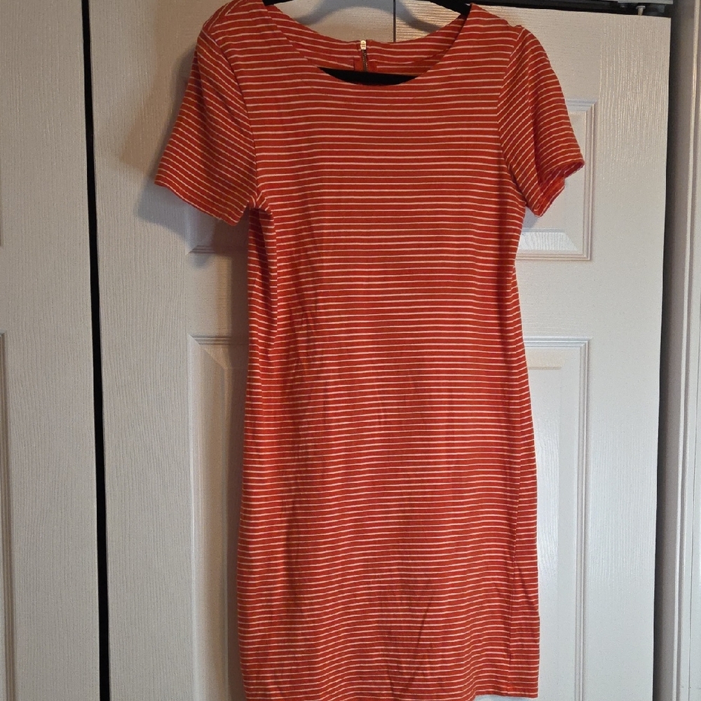 Merona Orange and White Striped Mini Dress